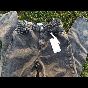 Denim style mom Zara , color snow black